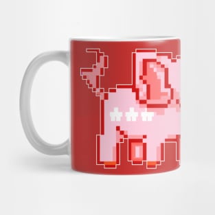 Republican Elephant Pixel Art Political Mug